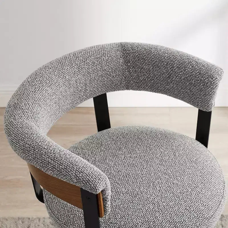 Art Leon Set of 2 Upholstered Swivel Barstools wirh Counter Height