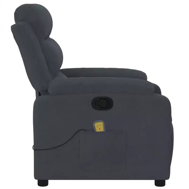 vidaXL Electric Massage Recliner Chair Velvet Standard