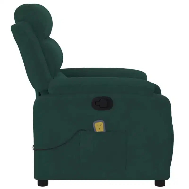 vidaXL Electric Massage Recliner Chair Velvet Standard
