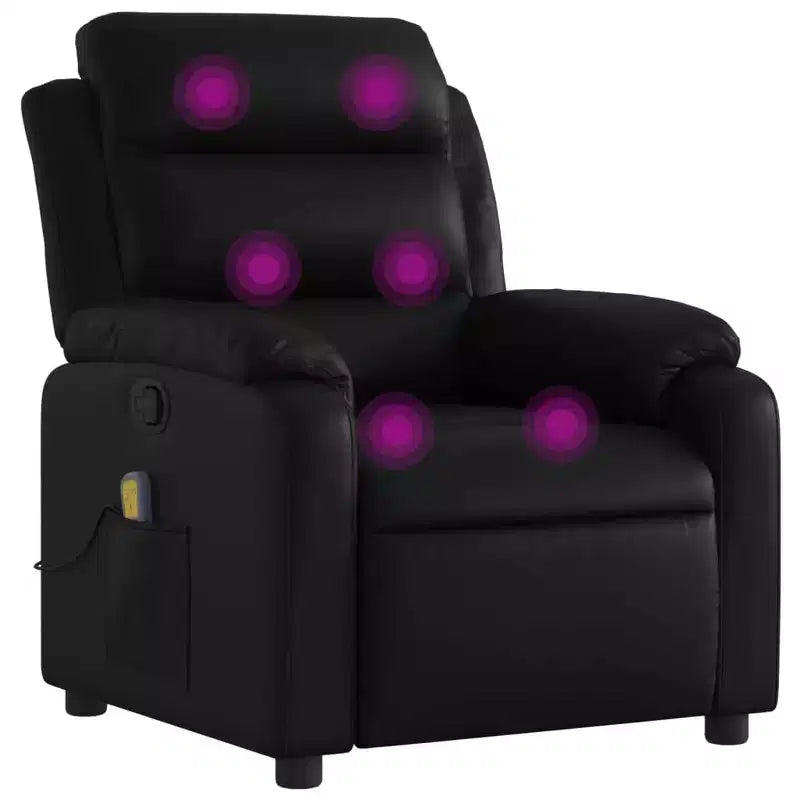 vidaXL Electric Massage Recliner Chair Velvet Standard