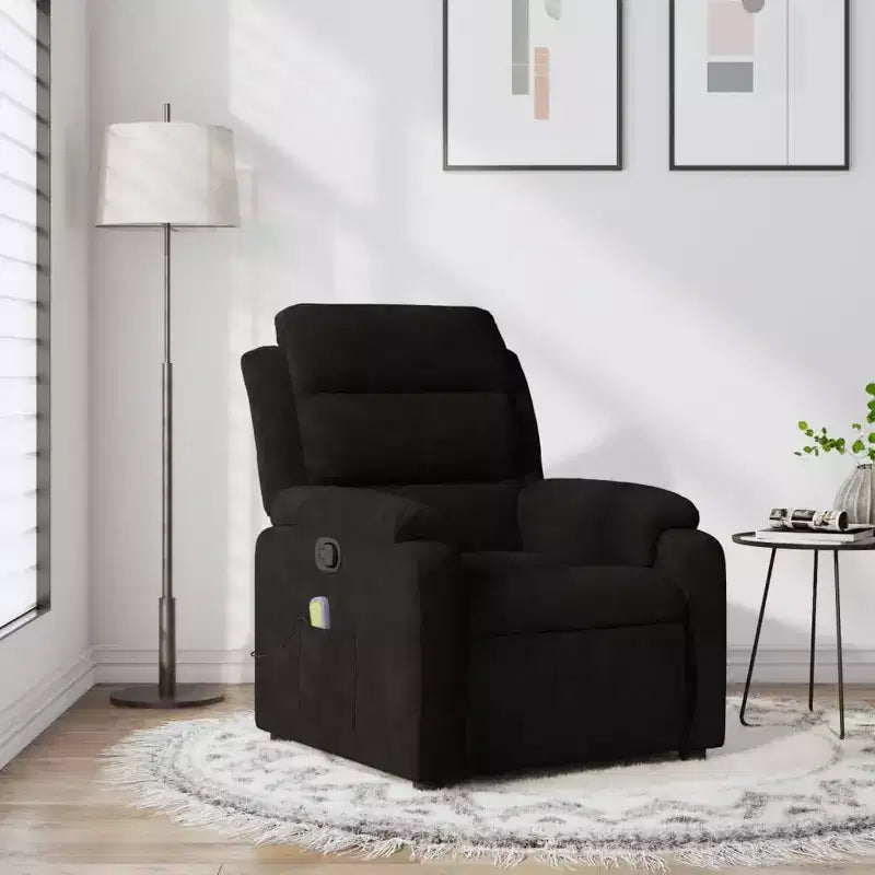 vidaXL Electric Massage Recliner Chair Velvet Standard