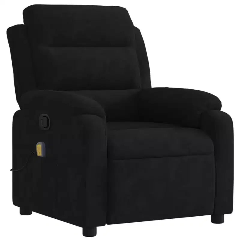 vidaXL Electric Massage Recliner Chair Velvet Standard
