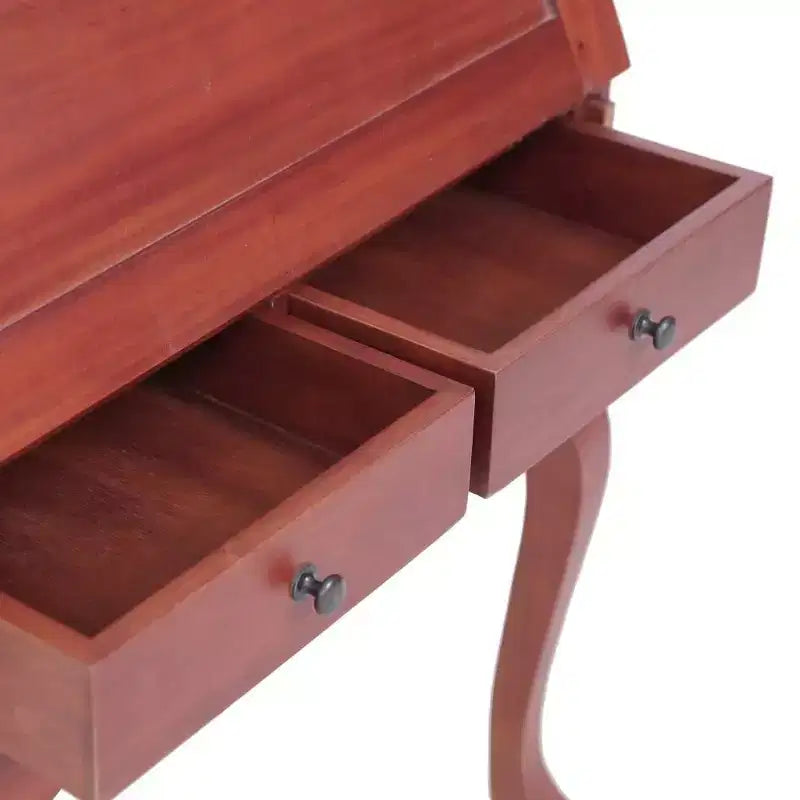 vidaXL Secretary Desk Office Writing Table with Drawers Solid Wood Mahogany