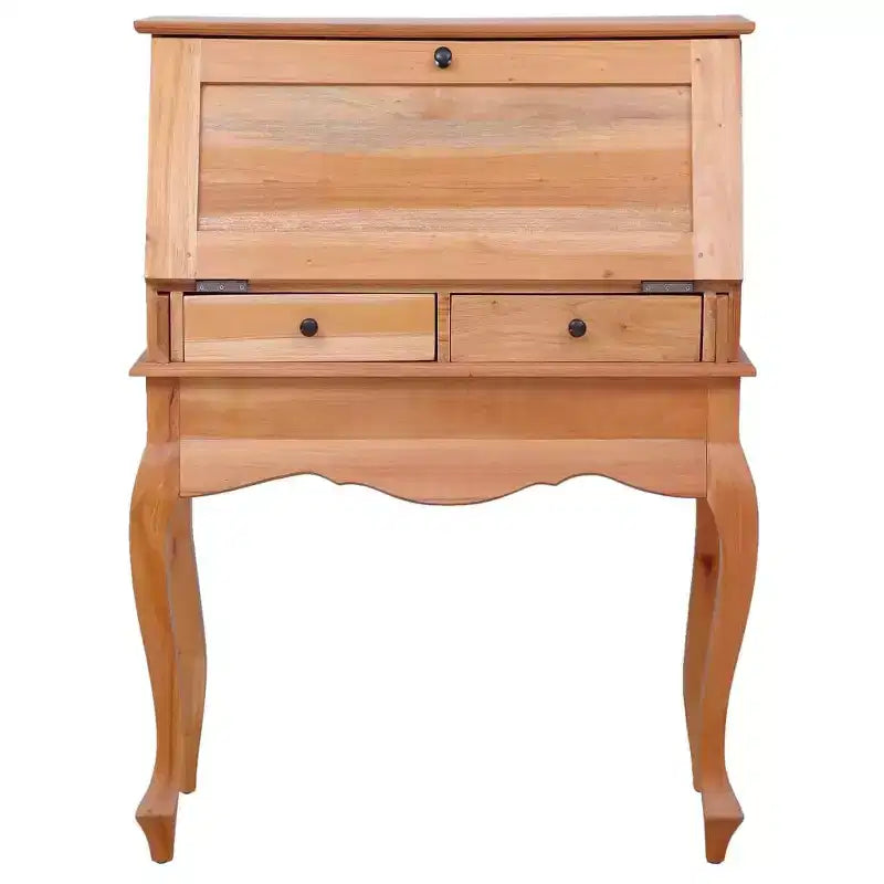 vidaXL Secretary Desk Office Writing Table with Drawers Solid Wood Mahogany