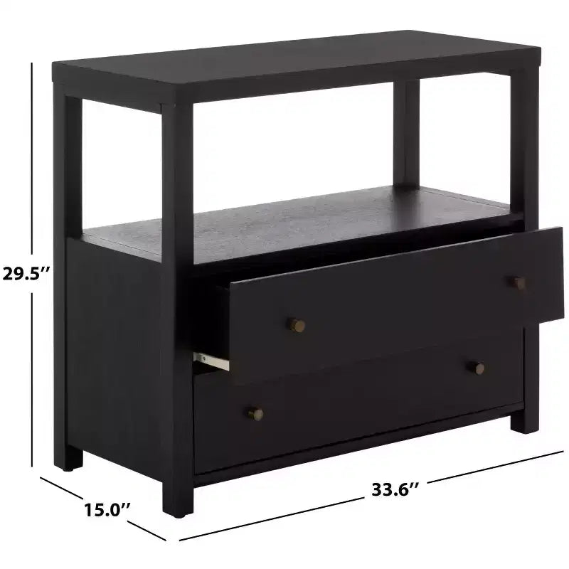 Ernest 2 Drawer 1 Shelf Chest - CHS6605 - Safavieh