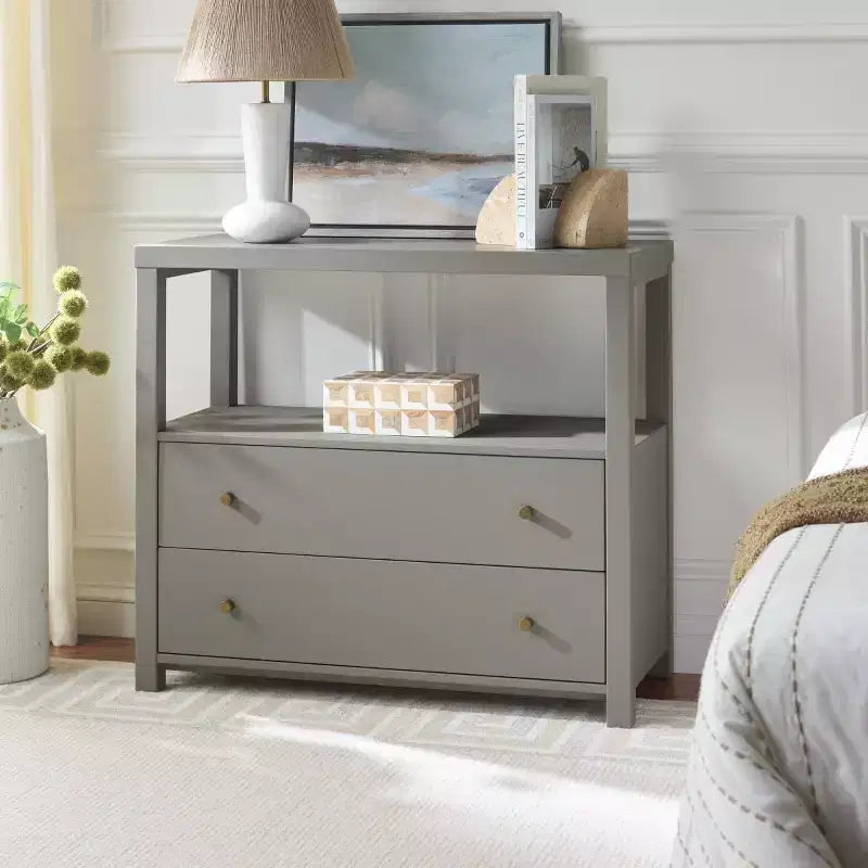 Ernest 2 Drawer 1 Shelf Chest - CHS6605 - Safavieh