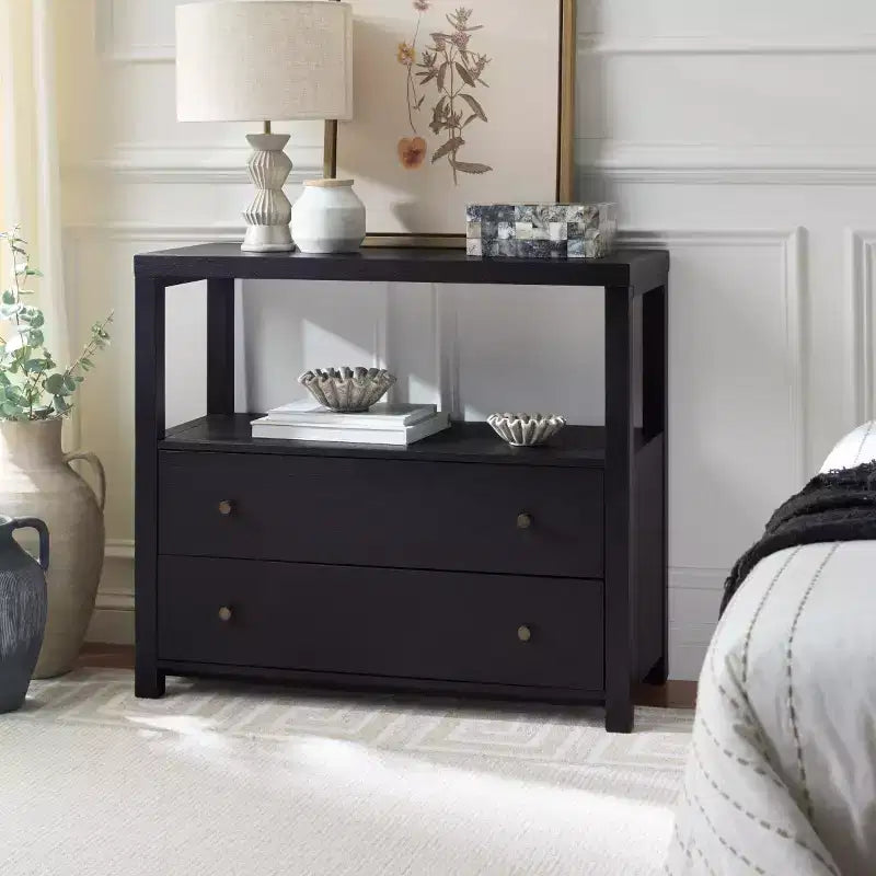 Ernest 2 Drawer 1 Shelf Chest - CHS6605 - Safavieh