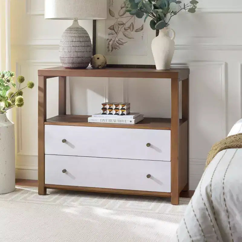 Ernest 2 Drawer 1 Shelf Chest - CHS6605 - Safavieh