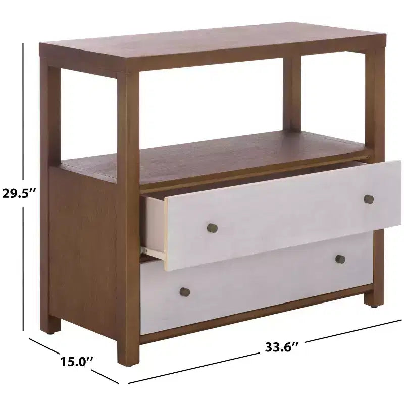 Ernest 2 Drawer 1 Shelf Chest - CHS6605 - Safavieh