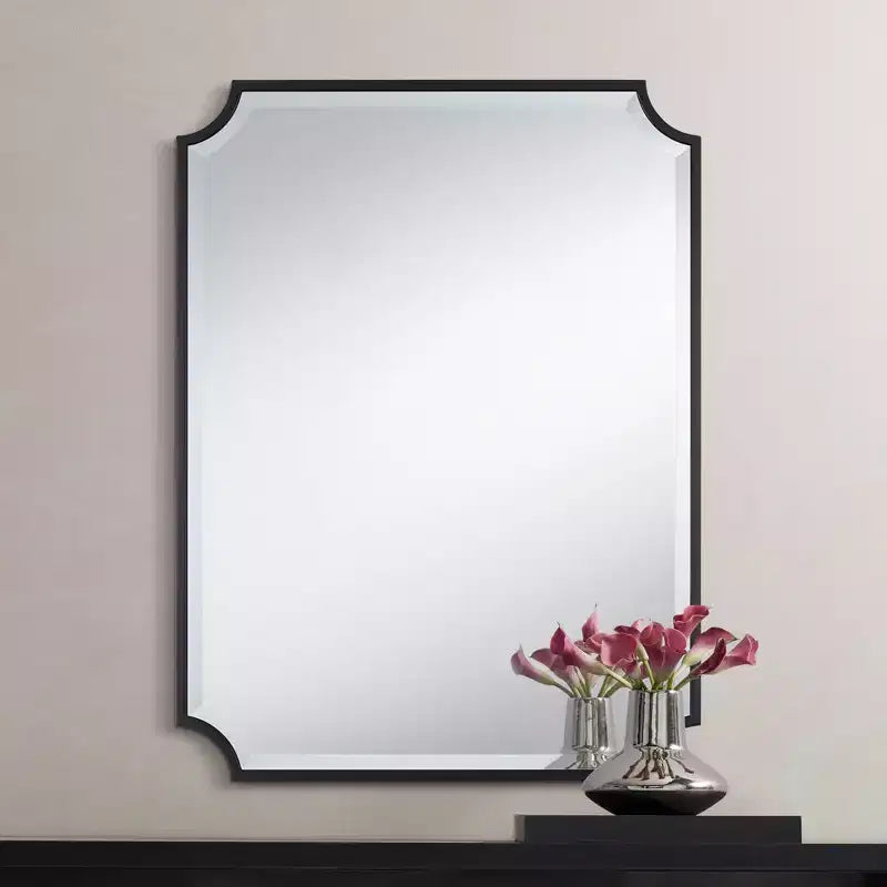 Noble Park Jacinda 30 x 40 Cut Edge Black Wall Mirror