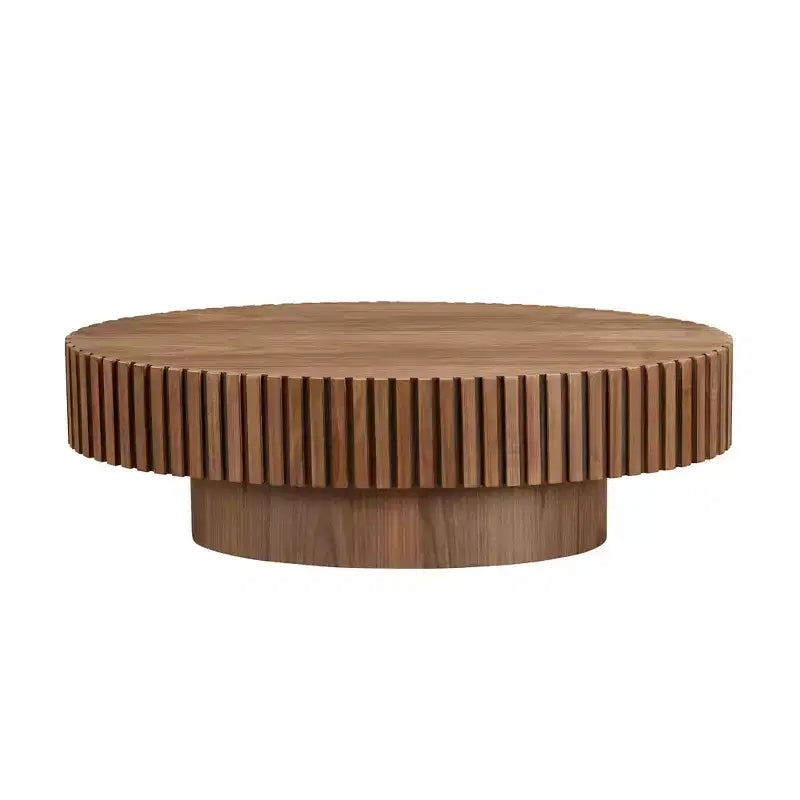 GDFStudio Ilra Modern Handcraft Drum Coffee Table