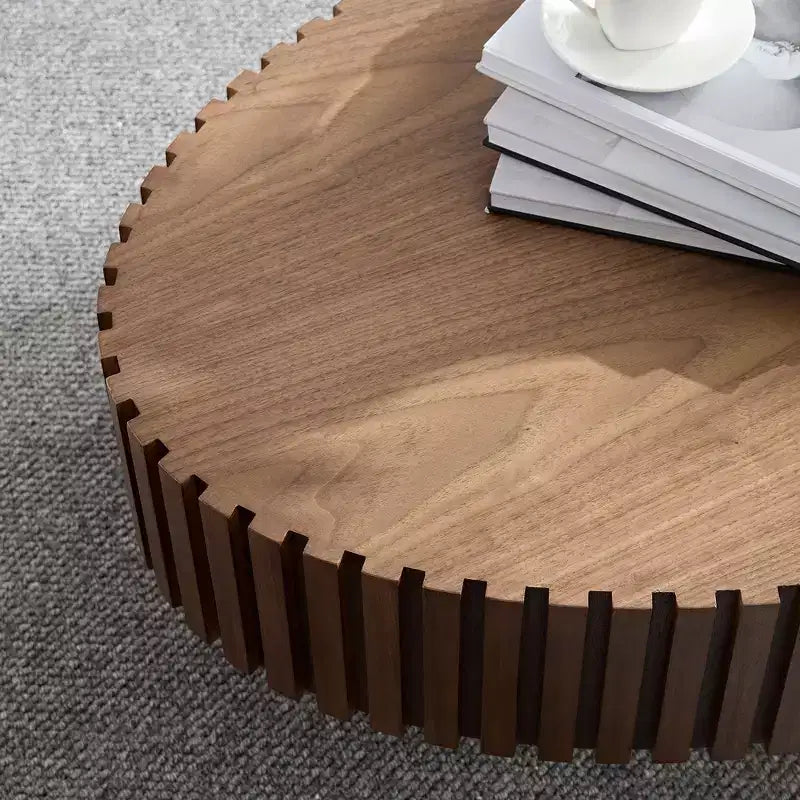 GDFStudio Ilra Modern Handcraft Drum Coffee Table