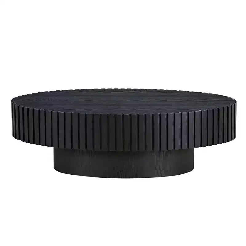 GDFStudio Ilra Modern Handcraft Drum Coffee Table