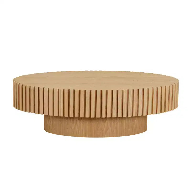 GDFStudio Ilra Modern Handcraft Drum Coffee Table