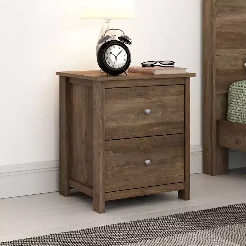 Galano 2-Drawer Nightstand with Storage 18.7 W 15.7 D 21.8 H