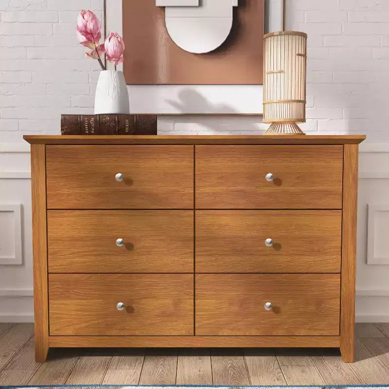 Galano 6-Drawer Double Dresser with Interlock Safety 46.9 W 16.4 D 32.0 H