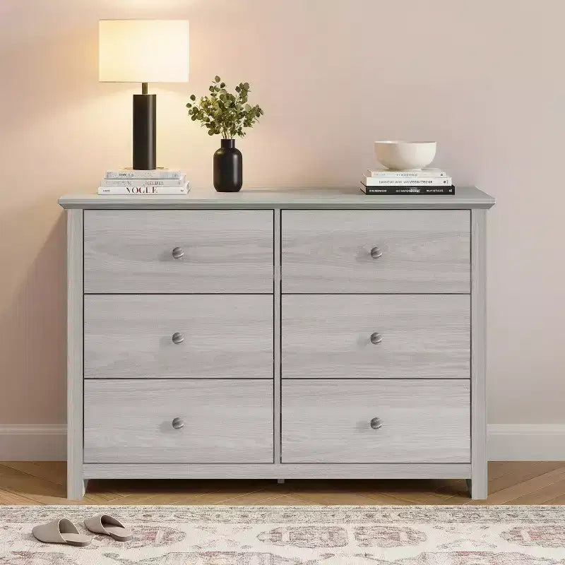 Galano 6-Drawer Double Dresser with Interlock Safety 46.9 W 16.4 D 32.0 H