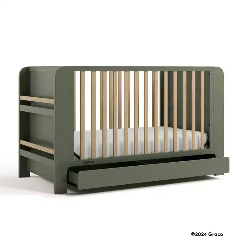 Graco Read-with-Me 4-in-1 Convertible Crib with Drawer