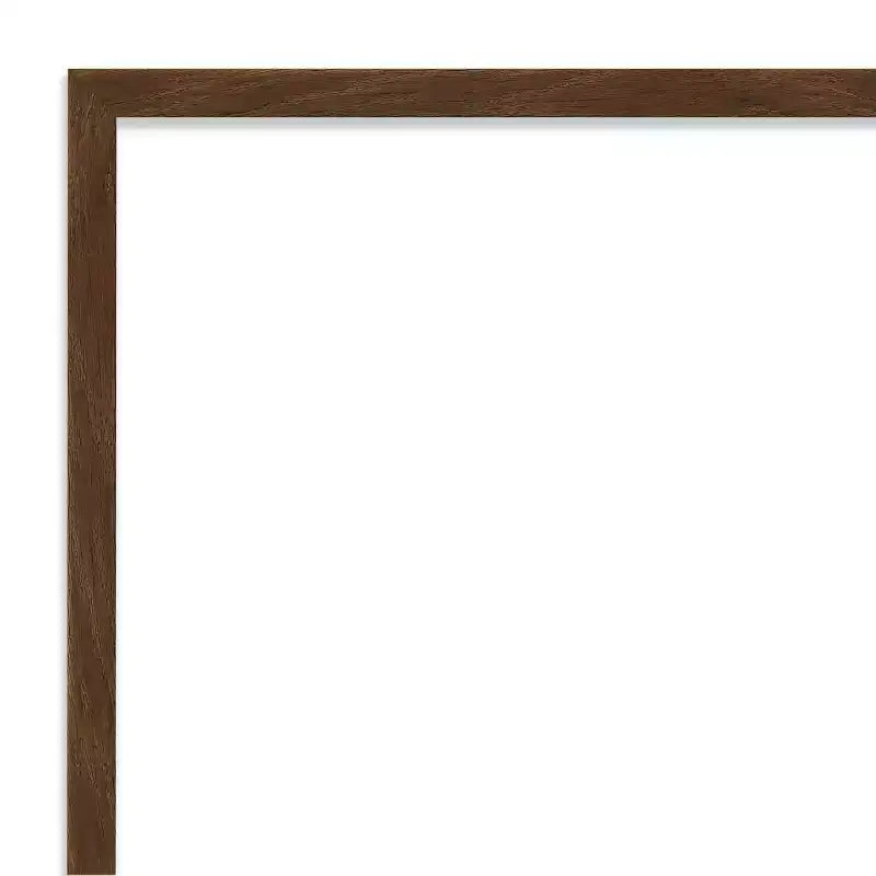 Amanti Art Carlisle Narrow Petite Bevel Wood Bathroom Wall Mirror